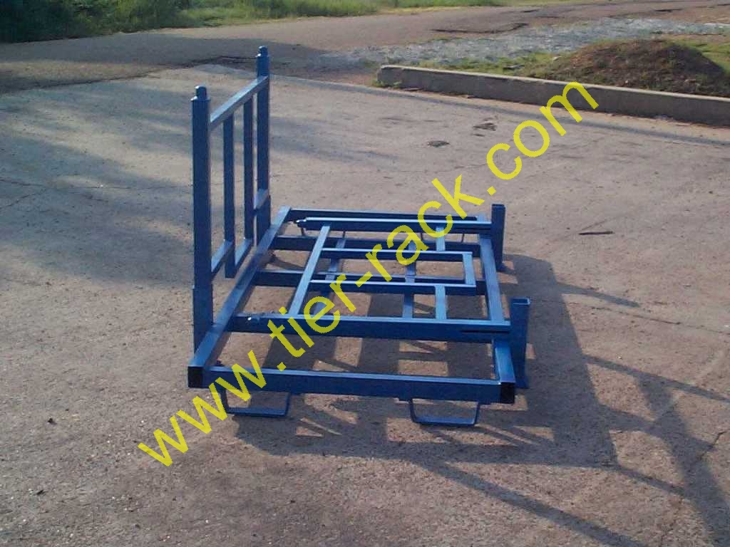 Folding shipping rack